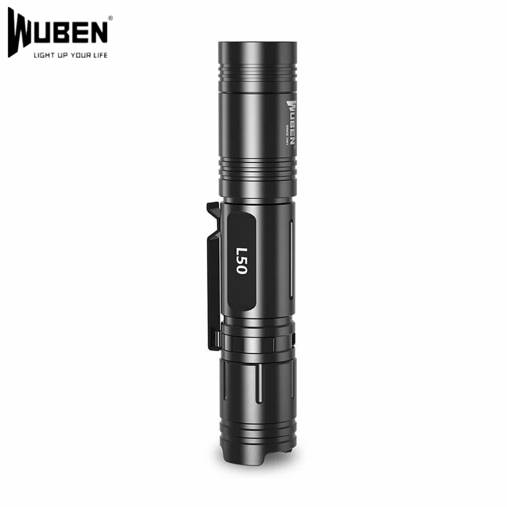 Светодиодный фонарик WUBEN L50 1200 лм микро-USB перезаряжаемый тактический фонарь 18650
