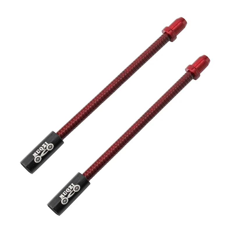 Red 2pcs MUQZI 2 шт. складной горный и дорожный велосипед V тормоза изогнутые трубы из нержавеющей стали смазки сгибаемый пружинный велосипед - Цвет: Red 2pcs