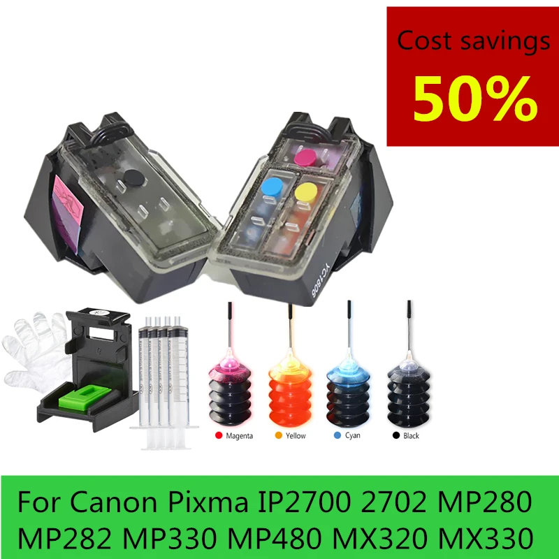 PG512 CL513 Catridge совместимый для Canon pg 512 cl 513 Заправляемый чернильный картридж Pixma mp230