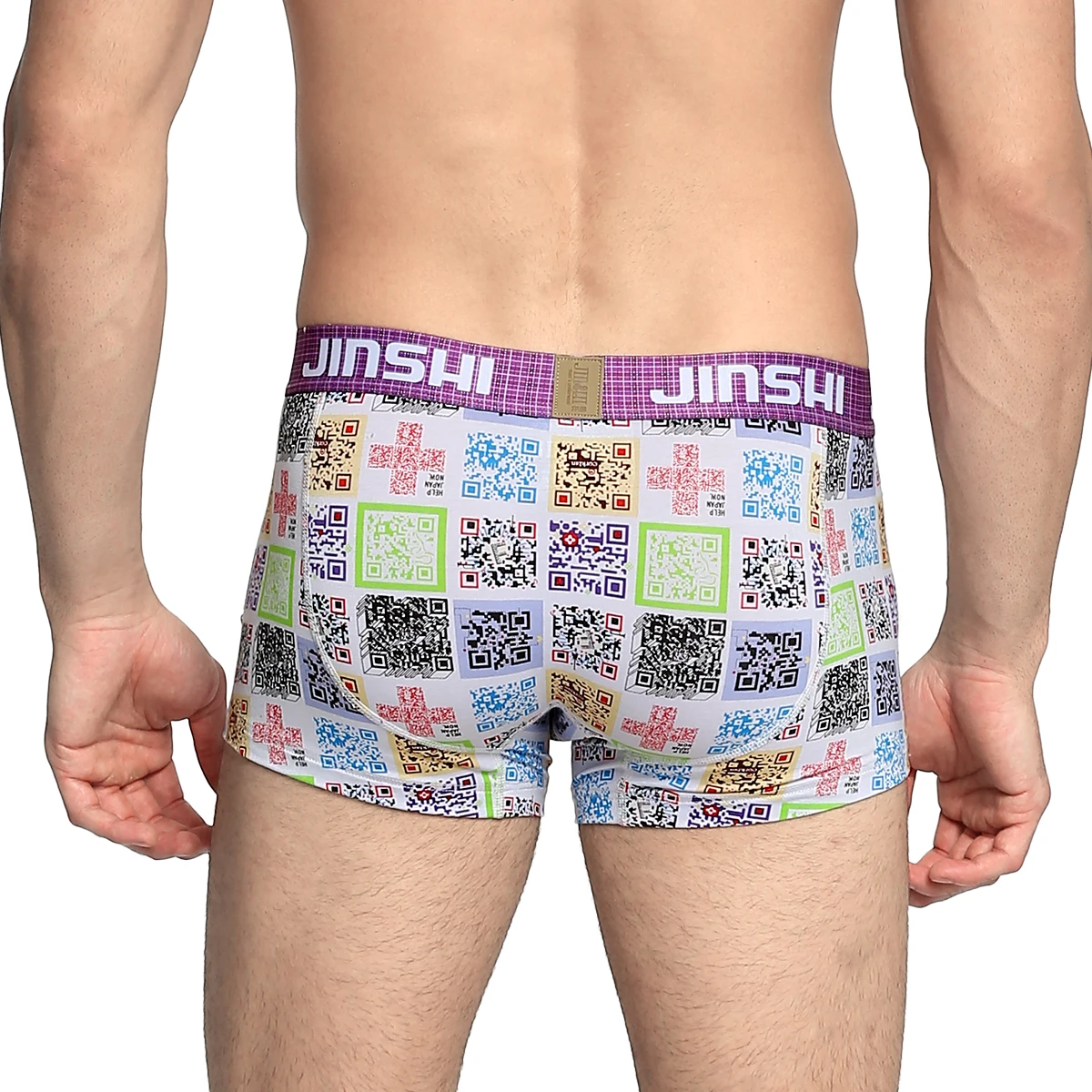 Men Boxer Shorts Sexy Print Popular Style Bodysuit Bamboo BoxerBriefs Mens Underwear Male Panties