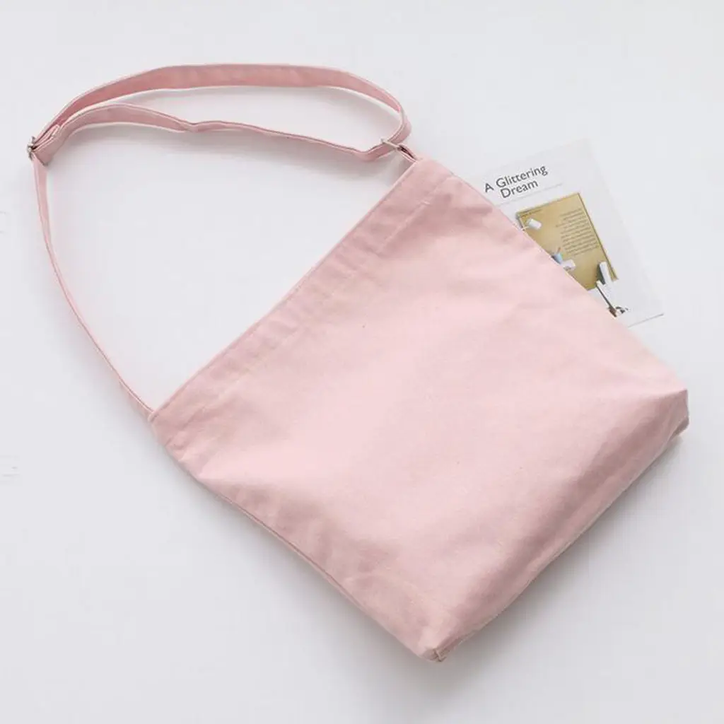 

Portable Lunch Bag Cotton Linen Food Storage Container Pink