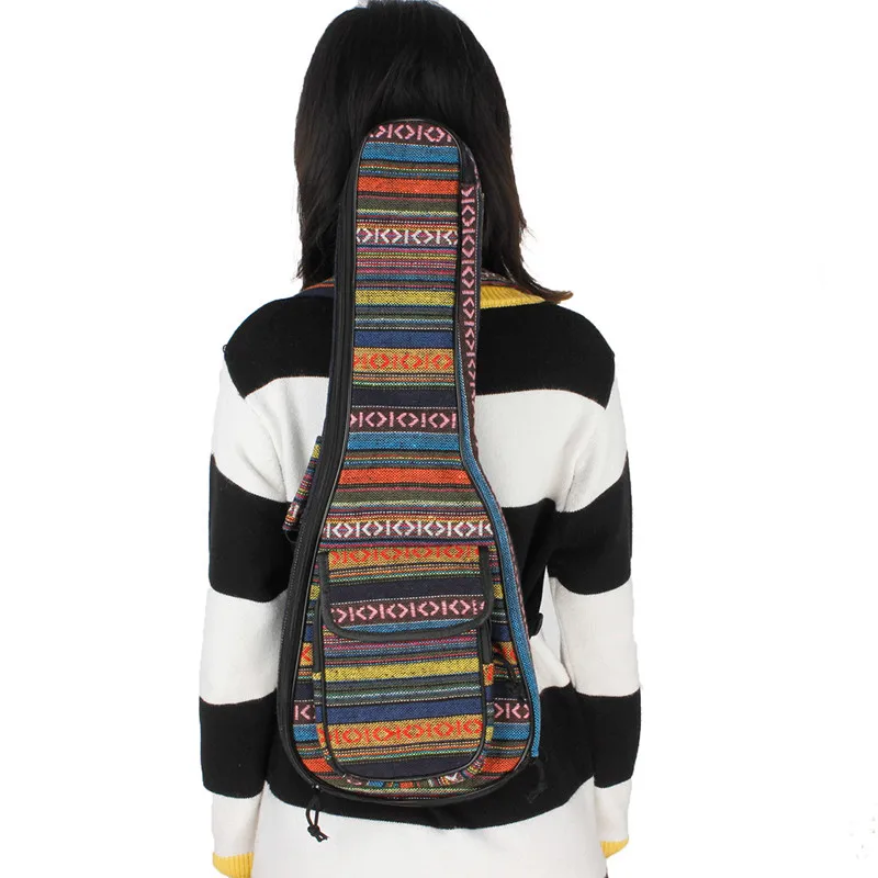 Гавайская гитара 23 дюймов Портативный хлопок нейлон мягкий бас для гитары