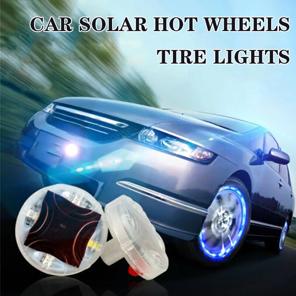 

1 Pc Bicycle Tire Light Car Motorcycle Tire Light Valve Light 15 Kinds of Flashing Modes Solar Led Valve Light Wheel Decoration