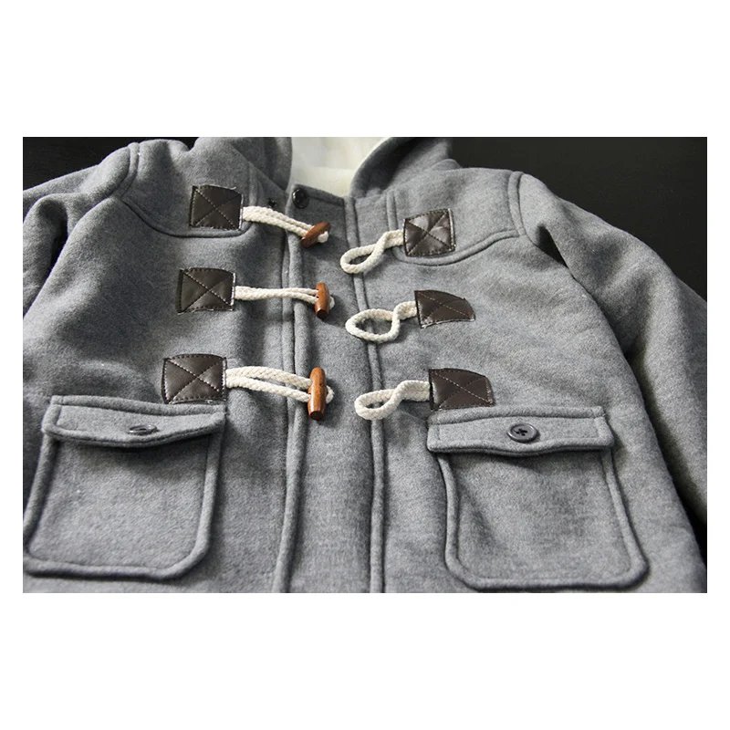 Toddler Baby Boys Winter Autumn Warm Outerwear Thicken Hooded Jacket Overcoat Newborn Fleece Coat Clothing | Детская одежда и