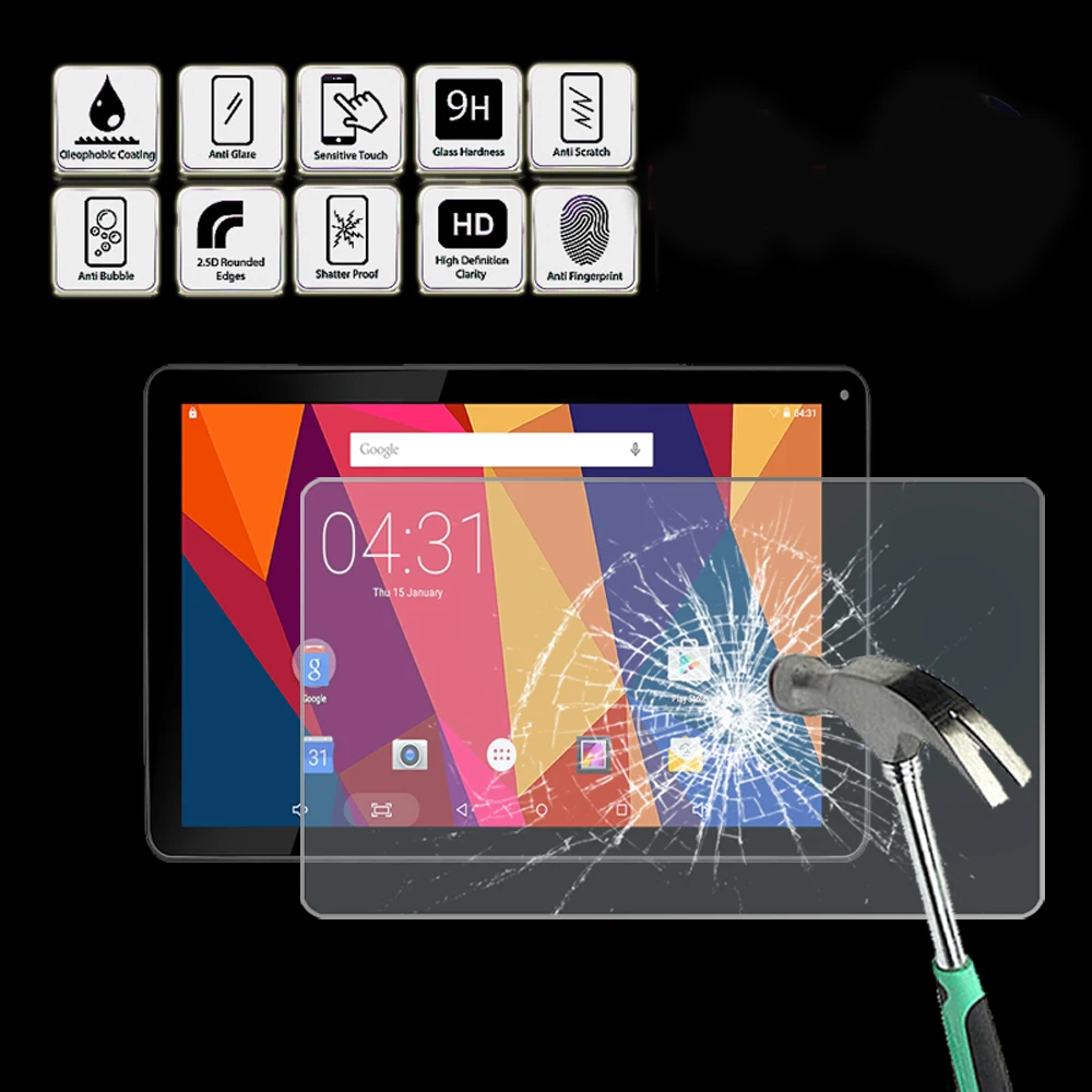 Планшет закаленное Стекло Экран Защитная крышка для Hannspree HANNSpad SN1AT76B 101 HELIOS-Экран