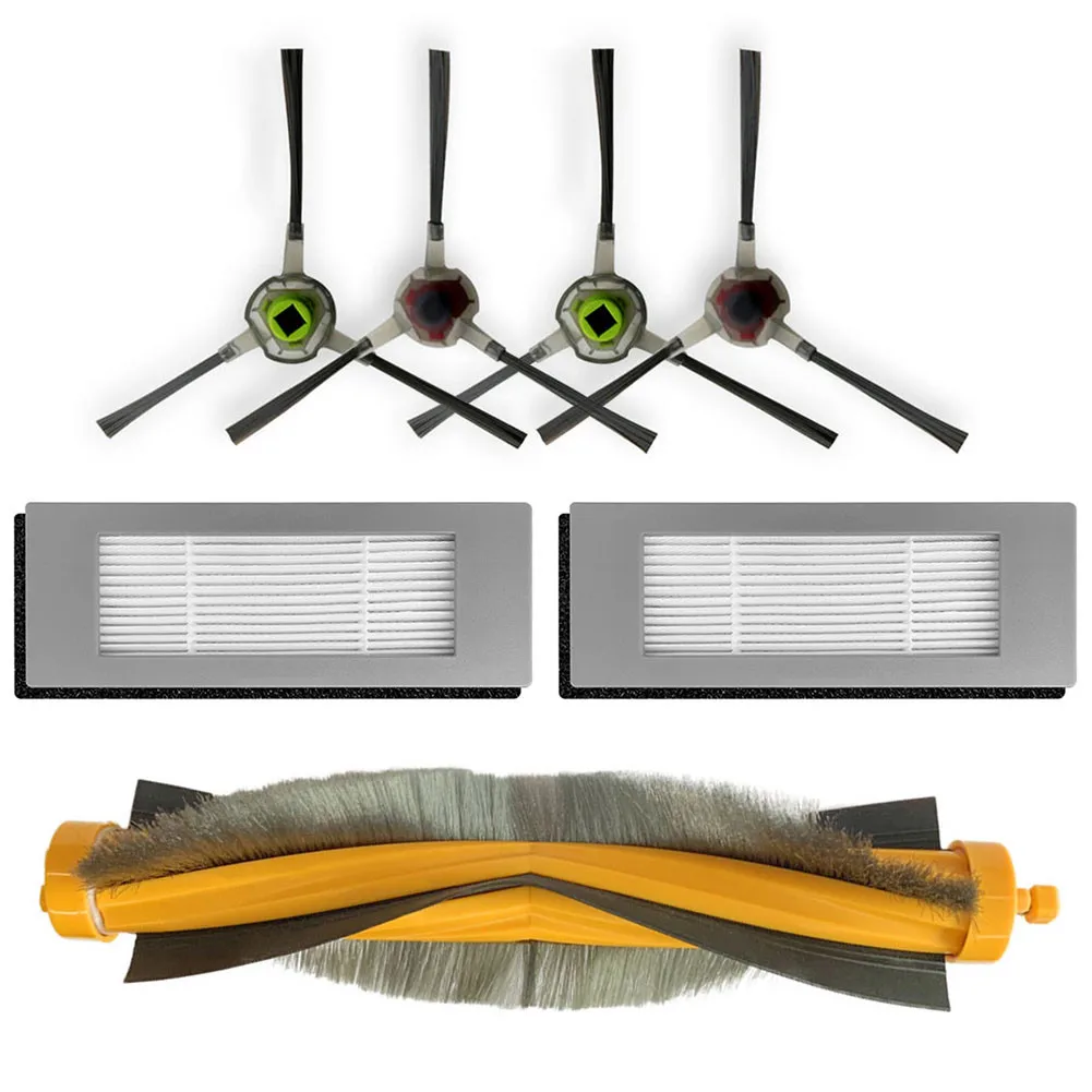 

Main Roller Brush Filter Side Brushes Set For ECOVACS DEEBOT OZMO 600 601 605 Robotic Vacuum Cleaner Parts Replacement Accessory