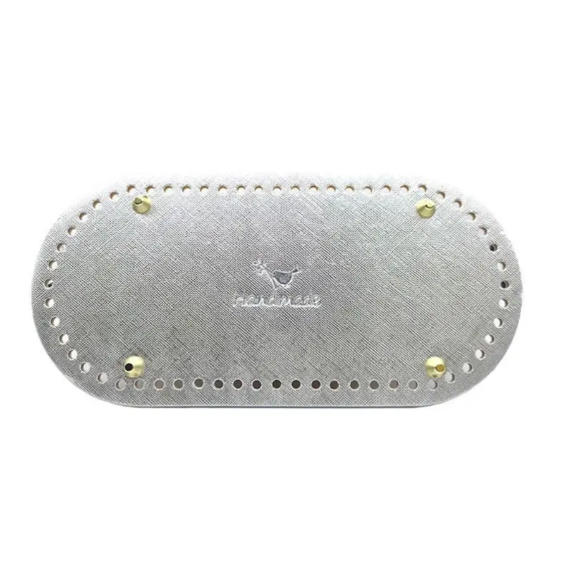 sliver DIY Knitting Crochet Bag Nail Bottom Shaper Pad Insert Cushion Base for Handbag Purse Making - Цвет: sliver