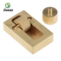 jiwuo leather painting box leather craft copper edge oil box with two rollers handmade leather diy mini leather edge paint tool