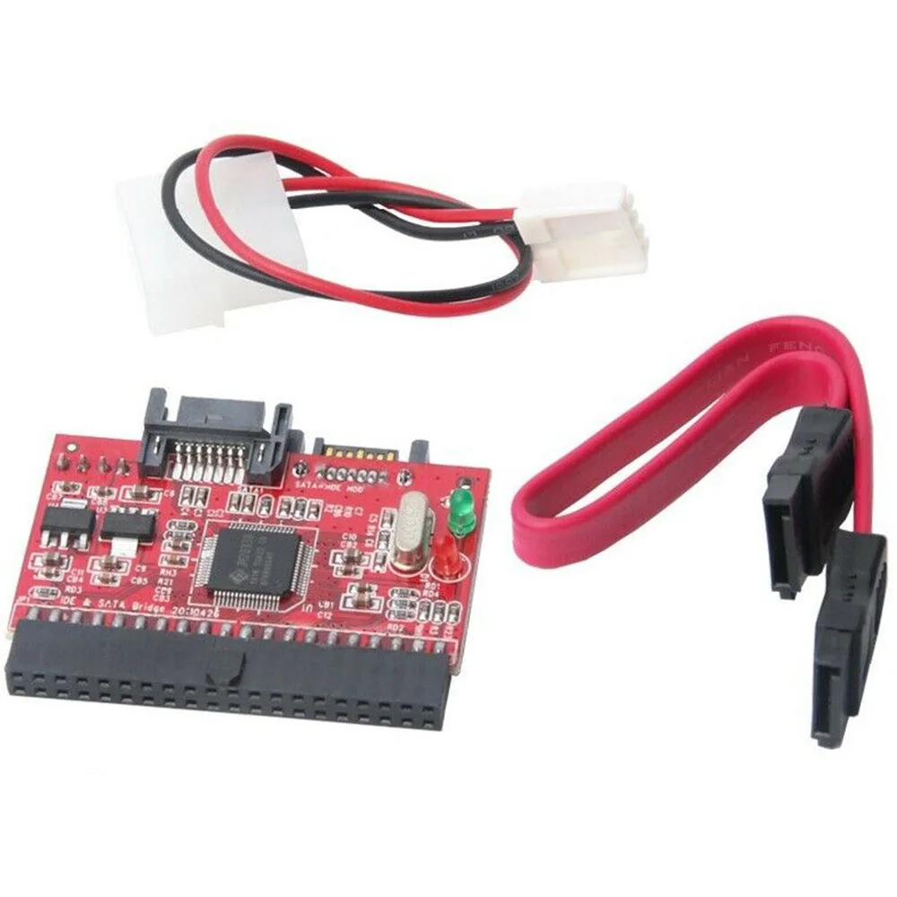 IDE 100/133 HDD CD DVD адаптер SATA конвертер SATA кабель и разъем питания