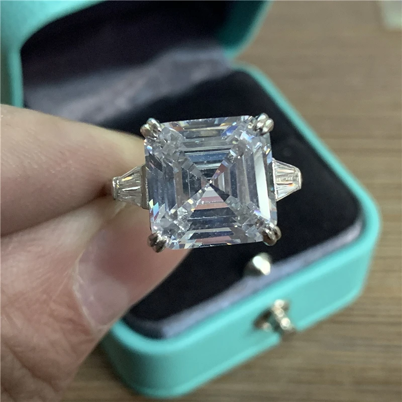 Персонализированные роскошные обручальные кольца из стерлингового серебра 925