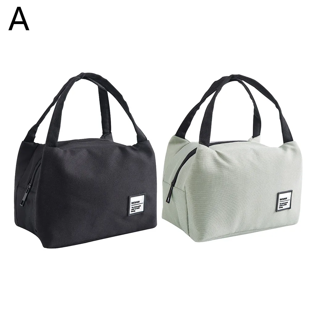 Портативная Изолированная Холщовая Сумка для ланча Термосумка еды пикника сумки