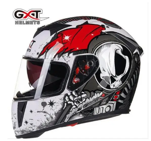 Gxt шлем мужской зимний мотоцикл электрический автомобиль двойной объектив