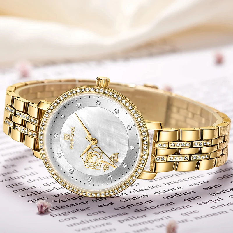 Часы женские кварцевые водонепроницаемые с отображением даты | Наручные часы