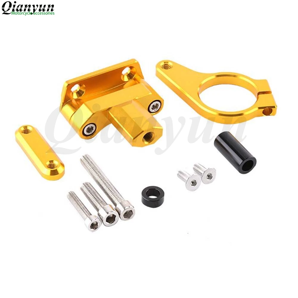 

For HONDA CBR 650F CBR650F 2017-2018 Motorcycle CNC Steering Damper Bracket Stabilizer Mount Kit