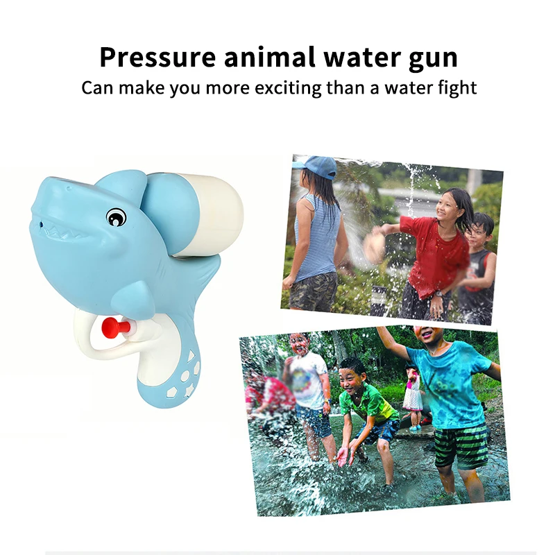 

Summer Outdoor Animal Dinosaur Water Gun Toy Water Spray Gun Toys Cute Cartoon Mini Press Water Pistols For Kids Adults Pool Toy