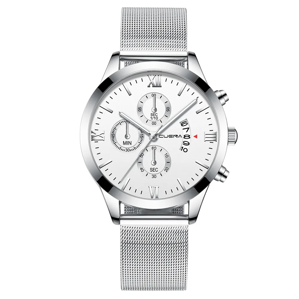 Часы наручные мужские ультратонкие минималистичные простые деловые кварцевые с