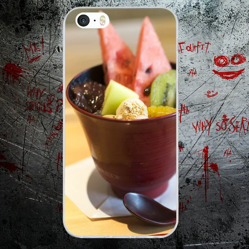 Soft TPU Silicone Mobile Phone Cases for iPhone X 10 7 6 6s 8 Plus 4 4S 5 5S SE 5C Bags Water Fruit Summer Banana Style | Мобильные