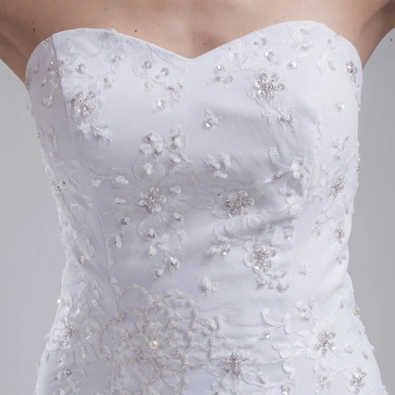 Сексуальное Кружевное длинное свадебное платье с открытой спиной и аппликацией