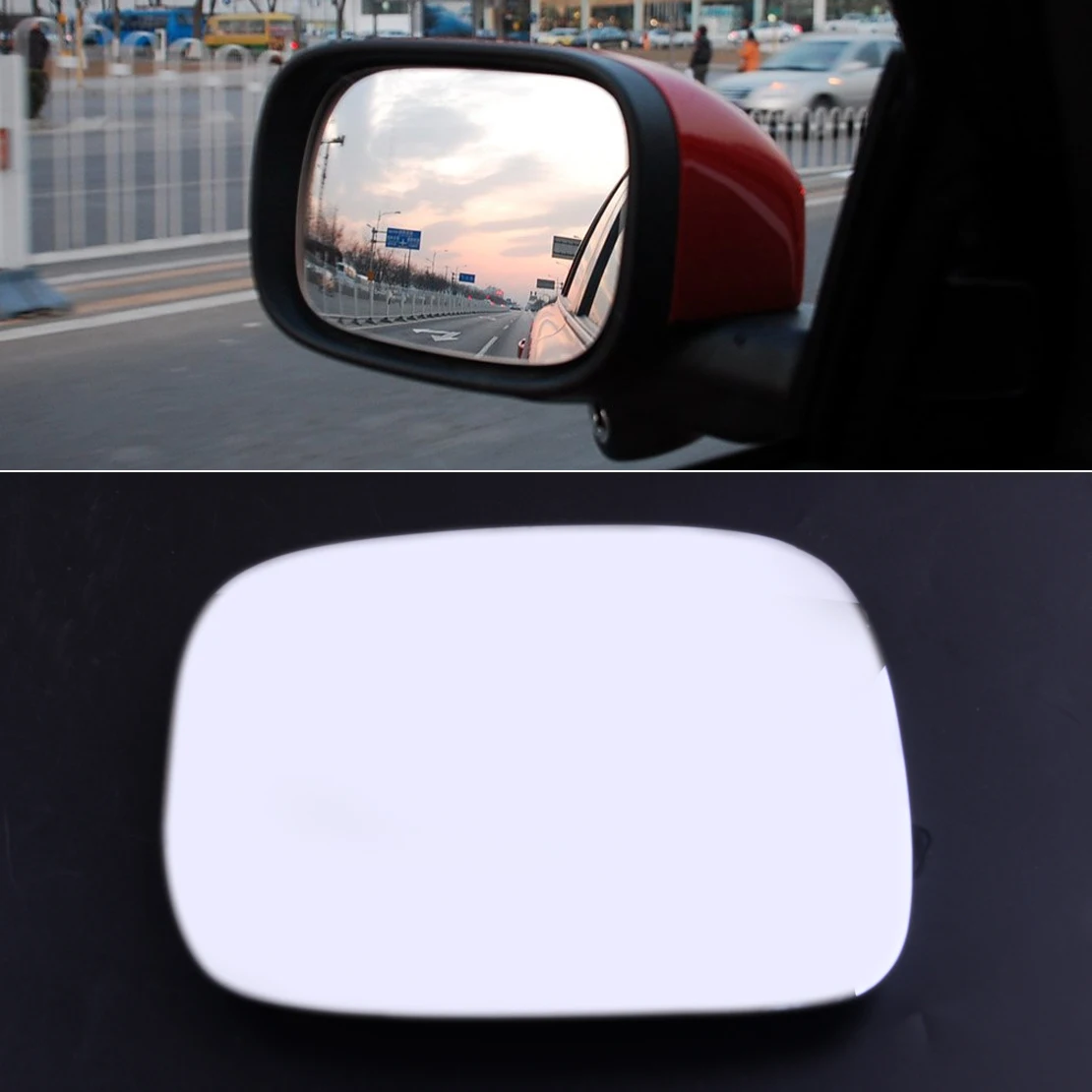 Beler боковое зеркало с подогревом для водителя клейкой подложкой хром подходит Volvo