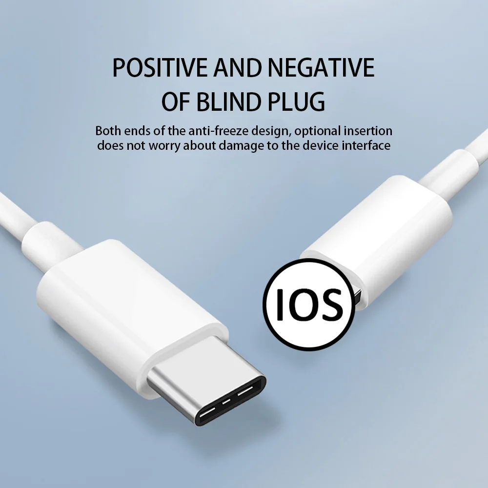 

20W PD Fast Charging USB Type c Charge Data Cable for iPhone 12 11 Pro Max X XS XR 8plus 1/2M Charge Data line Cord