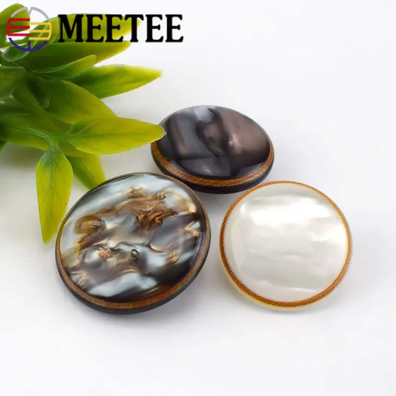 Новые полимерные пуговицы Meetee 18/21/25 мм 50 шт. для пальто мужчин и женщин аксессуары