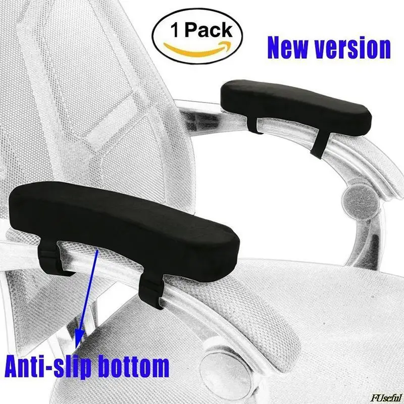 

1pc Armrest Pads Covers Foam Elbow Pillow Forearm Pressure Relief Arm Rest Cover For Office Chairs Wheelchair Comfy Chair