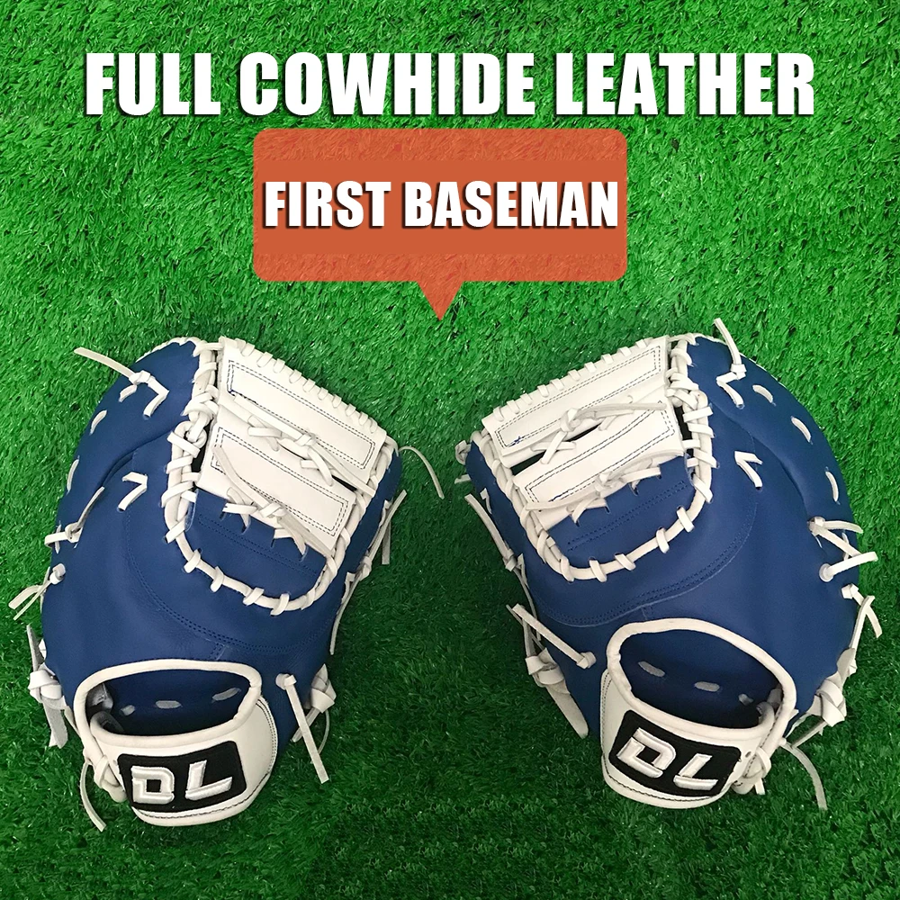 13 Inch Baseball glove Batting Full Cowhide Leather First baseman Combat Power For Young Men Adults Left Right Handed softball