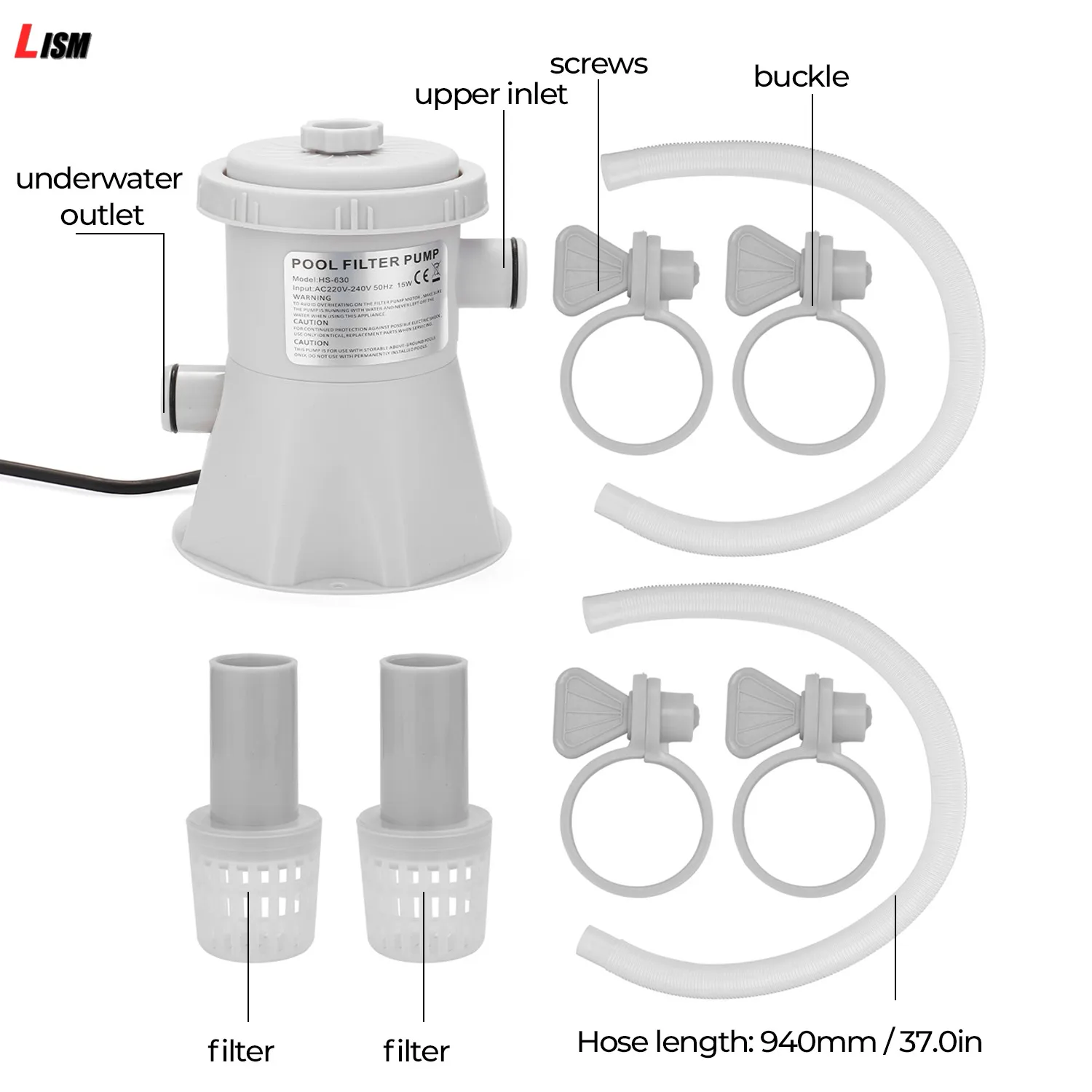 Электрический фильтр для бассейна многоразовый 220 В|Детали и аксессуары| |