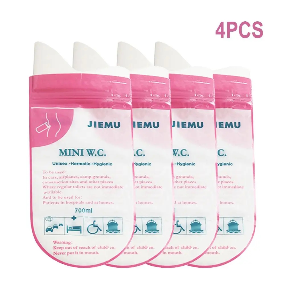 Одноразовые мешки для мочи 4 шт./лот 700 мл кемпинга переносной писсуар аварийные в