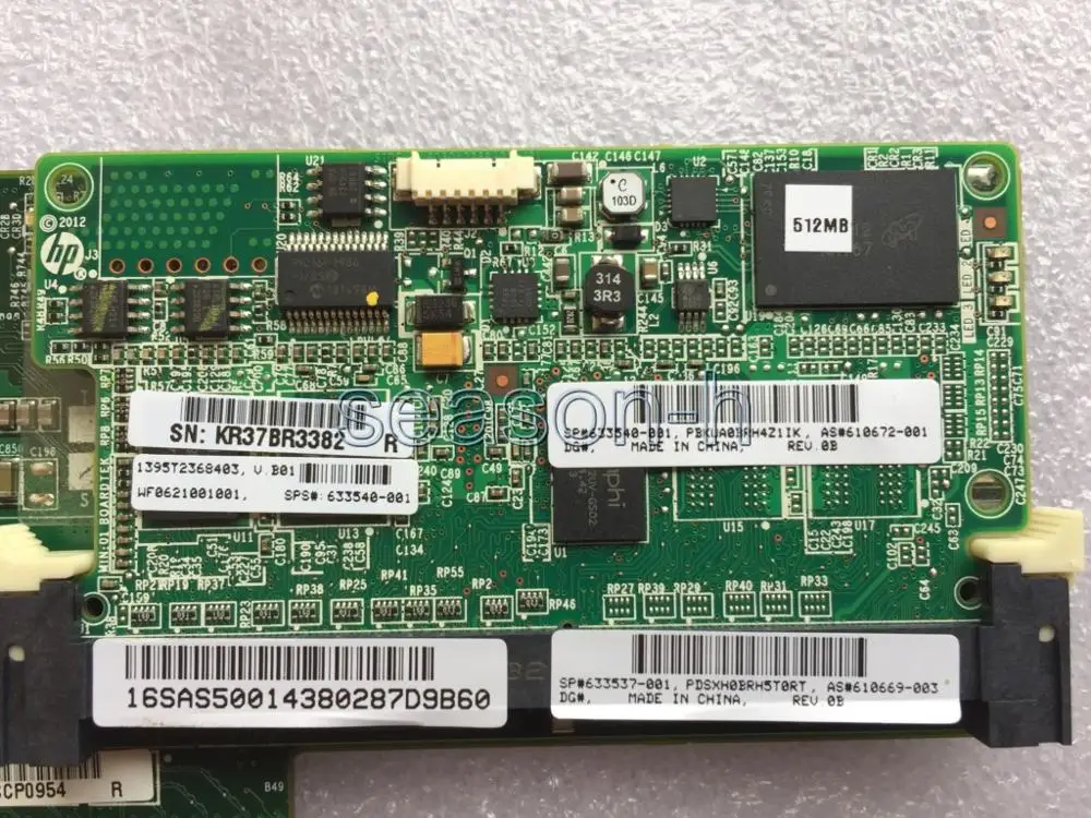 контроллер hp 633537 001 smart array p222 512m 2g cache pci e sas raid free global shipping