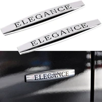 2pcs metal 3d car side fender elegance logo badge sticker for mercedes benz a b c e s class cla clk gla glb glc gle accessories