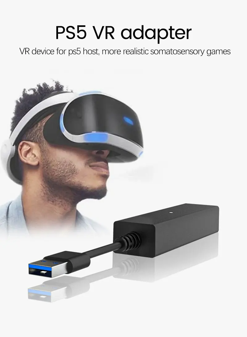 Портативный USB 3 0 PS VR к PS5 переходник для кабеля разъем мини-адаптер камеры Playstation 5