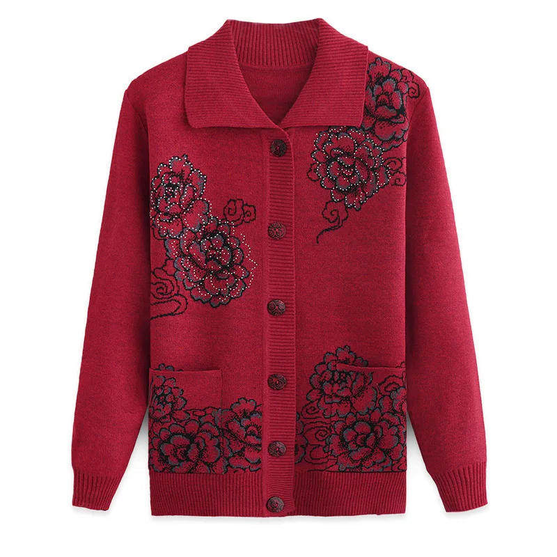 G1431 2020 новый весенне-осенний модный вязаный свитер для женщин среднего и пожилого