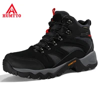 winter waterproof platform men boots leather safety work mens shoes brand designer lace up rubber motorcycle ankle boots man
