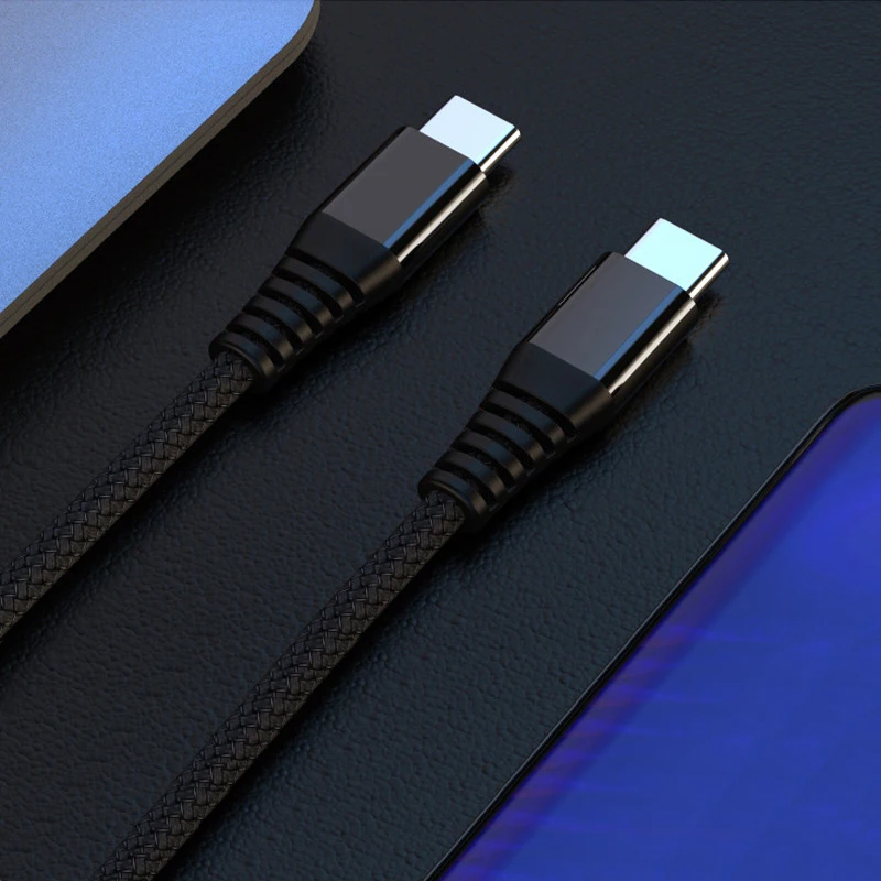 10 шт 60 вт pd кабель usb c к c для macbook заряд