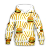 french fries burger 3d printed hoodies family suit tshirt zipper pullover kids suit sweatshirt tracksuitpant shorts
