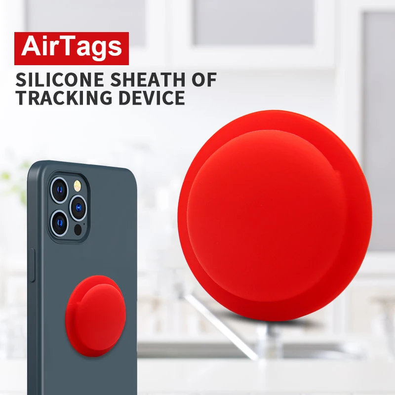 

Protective Cover For Aircovered AirTag Case Silicone Protector Bumper Case Compatible With Apple AirTags Tracker Covers