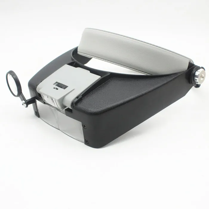 Увеличительное стекло для шлема лупа с 3 линзами со светодиодсветильник кой