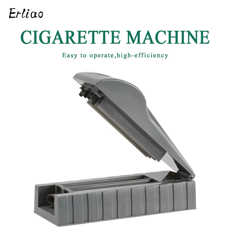 1Pcs New Manual Cigarette Smoke Puller Tobacco Injector Rolling Machine Double Tube Filling Roller Maker Accesoires Erliao | Дом и сад