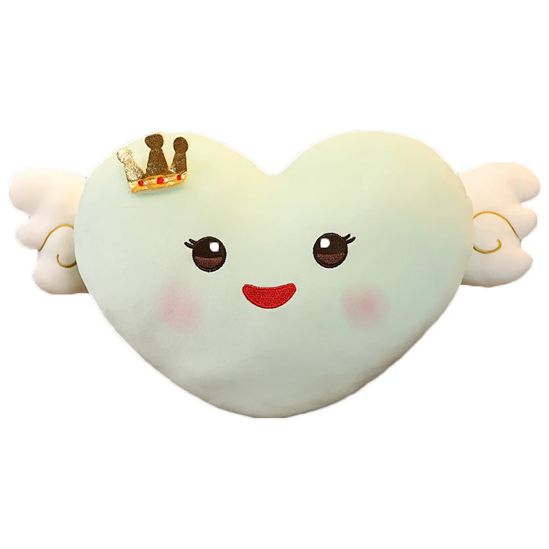 50 см 7 цветов Kawaii сердце с крыльями ангела плюшевая игрушка подушка мягкие чучела
