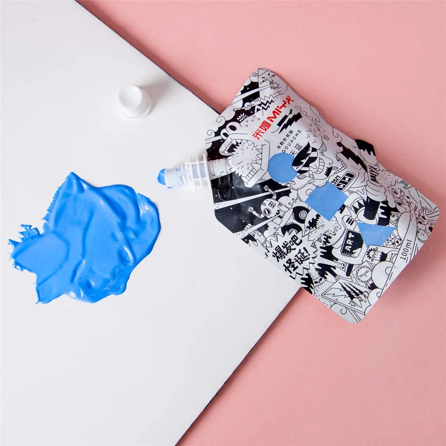 Акварельная краска для гуаши MIYA HIMI (100 мл/уп.) CC Bag Design Paint s портативная художника