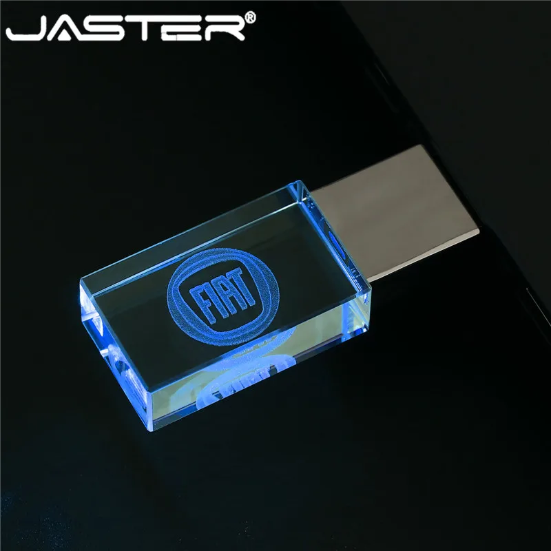 JASTER, fiat crystal+ металлический USB флеш-накопитель, флешка, 4 ГБ, 8 ГБ, 16 ГБ, 32 ГБ, 64 ГБ, внешняя карта памяти, u-диск, USB 2,0