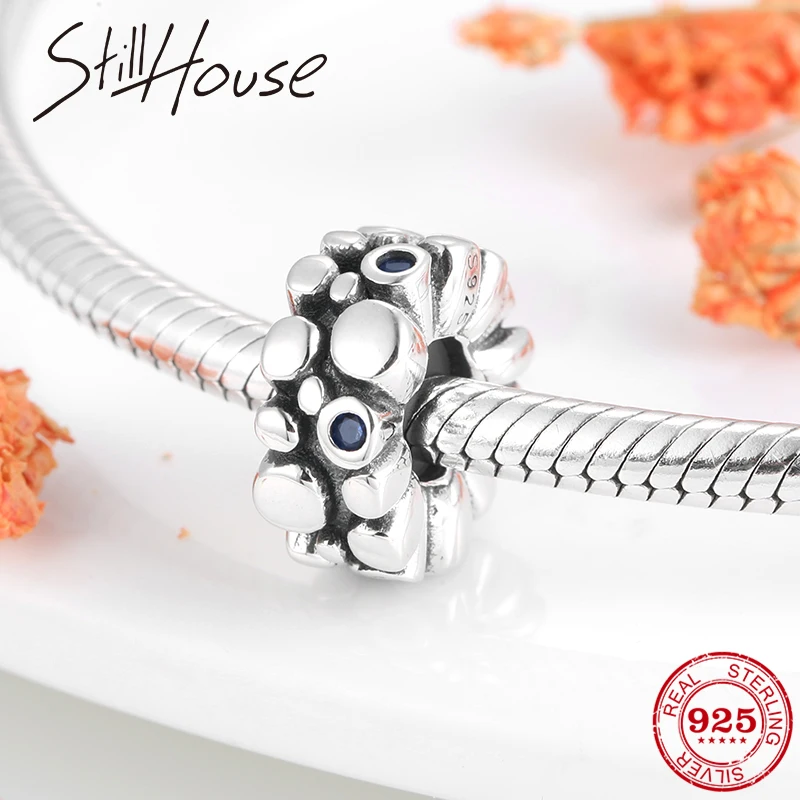 Бусины-разделители из серебра 925 пробы для изготовления ювелирных изделий