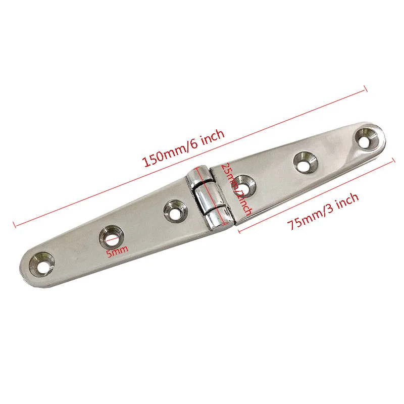 2 шт. 316 морская нержавеющая сталь 150 мм тяжелый литой дверной ремень для лодки 6
