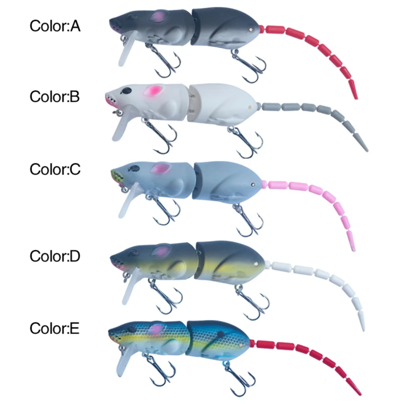 

Artificial Mouse Lure Swimbait Fishing Lure Plastic Rat Fishing Bait Fishing Lure With Hook Fishing Tackle