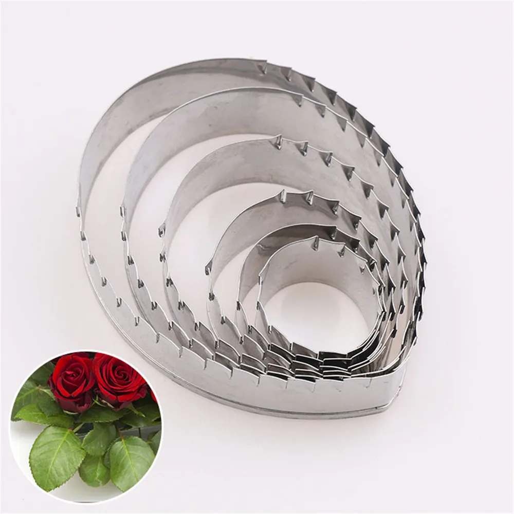 Ремешок для глины форма в виде розовых листьев листья с шипами рисунок резки