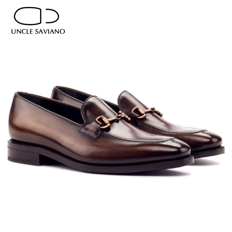 Aliexpress - Uncle Saviano Double Monk Style Solid Bridegroom Best Man Shoes Genuine Leather Designer Handmade Leather Dress Shoes for Men