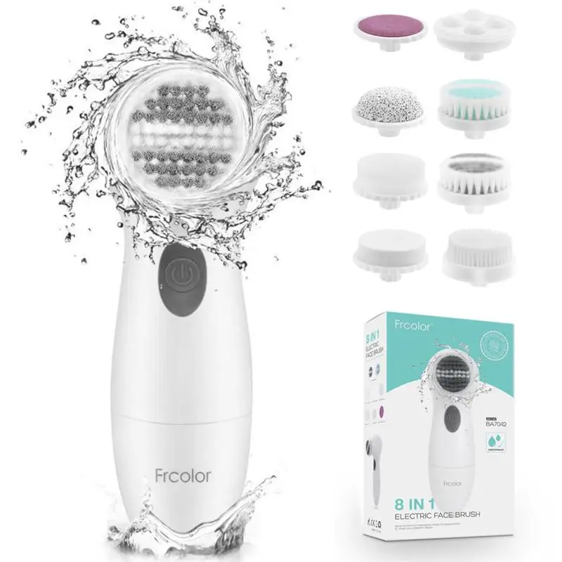 

8 In 1 Face Cleansing Brush Electric Facial Brush Deep Cleaning Pore Cleaner Face Massage Skin Care Waterproof Facial Brush
