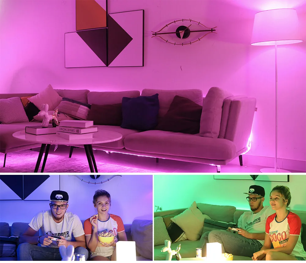Умный светильник Xiaomi Yeelight Aurora, полоса плюс 2 м, светодиодный RGB WiFi, приложение Xiaomi, Домашний Светильник s, работает с Alexa Google Assistant Homekit