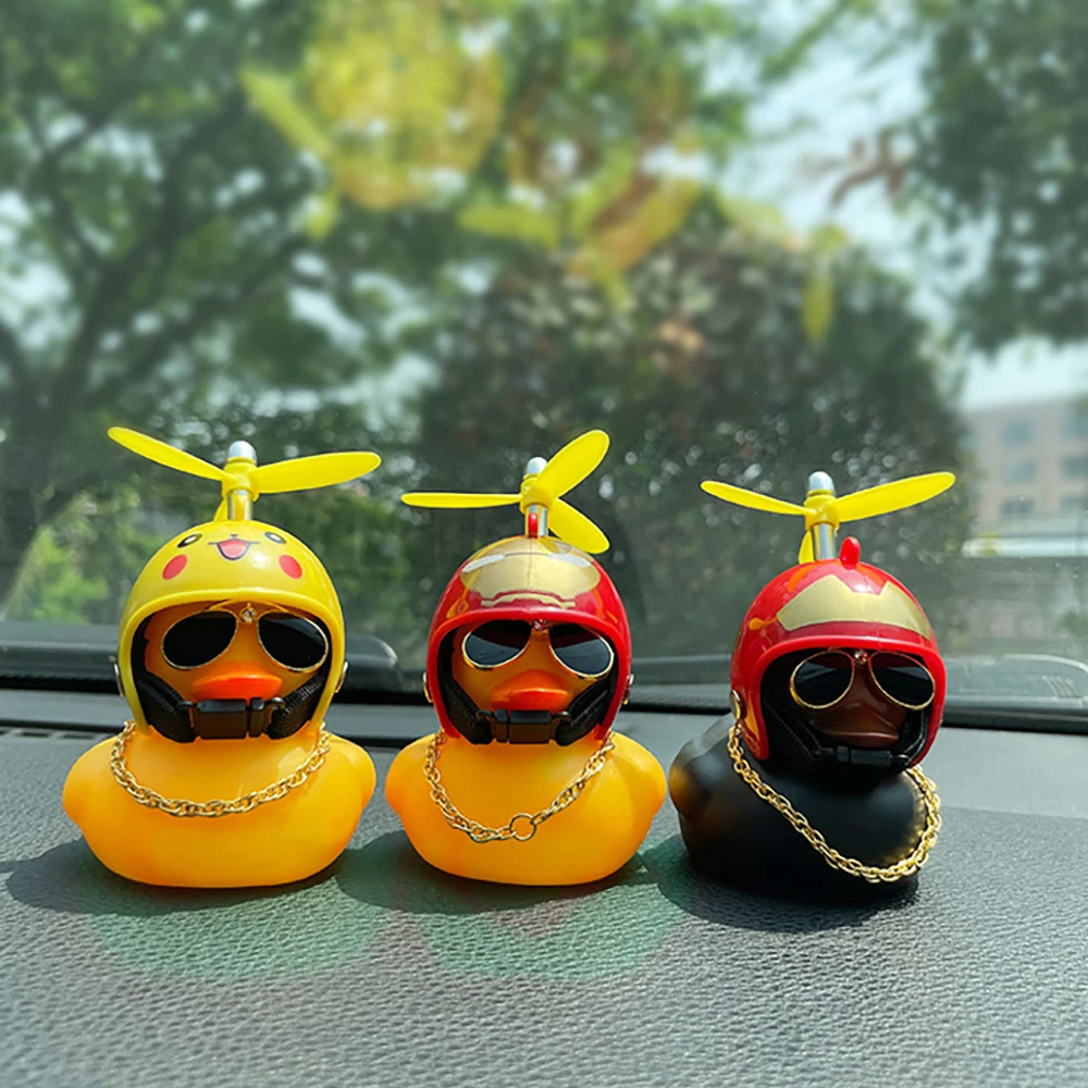 

Breaking Wind Duck Little Yellow Duck Bamboo Dragonfly Turbo Adding Duck Gold Chain Bottom Tape Light Glasses Interior Fitting